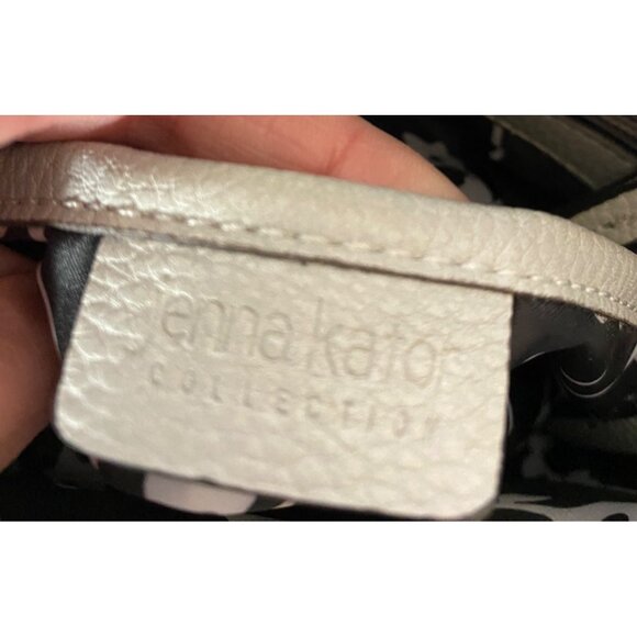 Jenna Kator Purse Bag & Wallet Gray Pebbled Vegan Leather Shoulder Crossbody - Picture 10 of 14